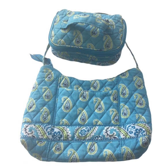 Vera Bradley Handbags - 2pc Vera Bradley Bermuda Blue Paisley Small Totes
